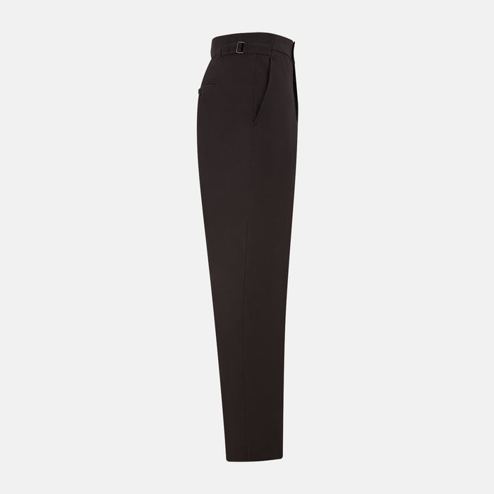 Brown Linen Henry Trousers Image 3