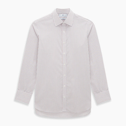 Red and Blue Multi Check Mayfair Shirt Image 6