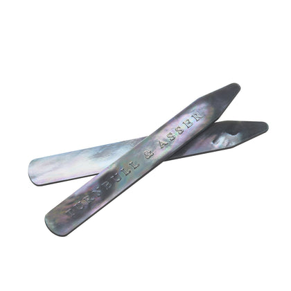 Smoke Mother-of-Pearl Collar Stays Image 1