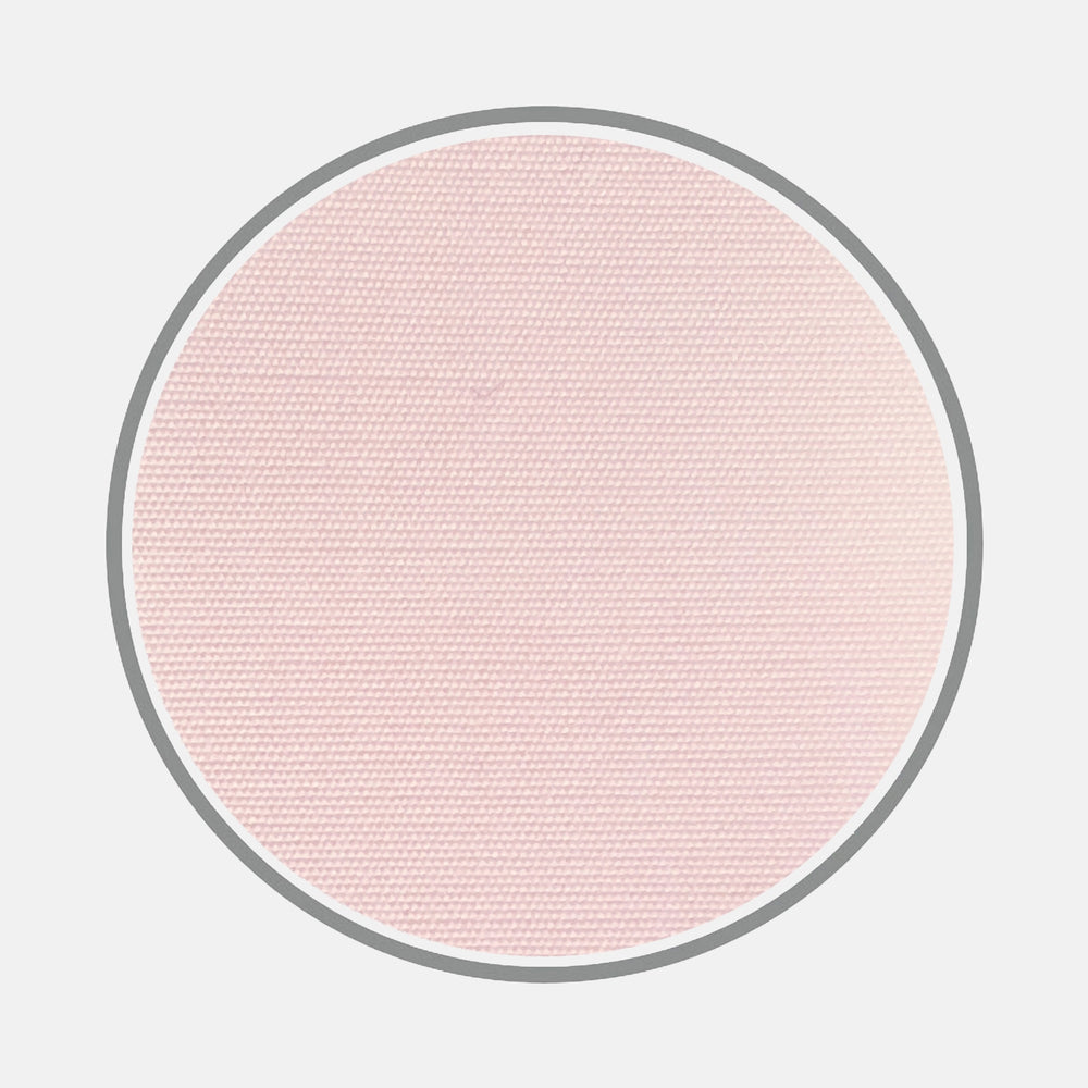 A close-up of Turnbull & Asser's Light Pink 120-Cotton Poplin Fabric, shown as a round swatch with a thin gray border on a white background.