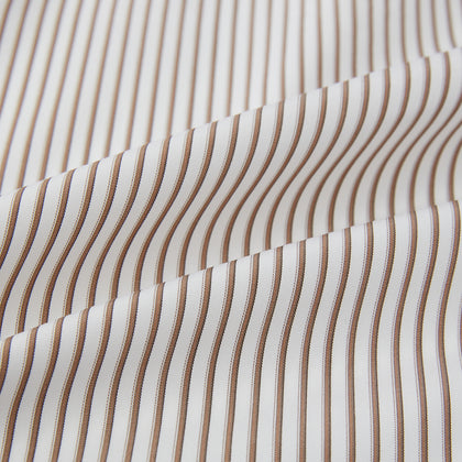 Coffee Multi Stripe Westminster Shirt Image 7