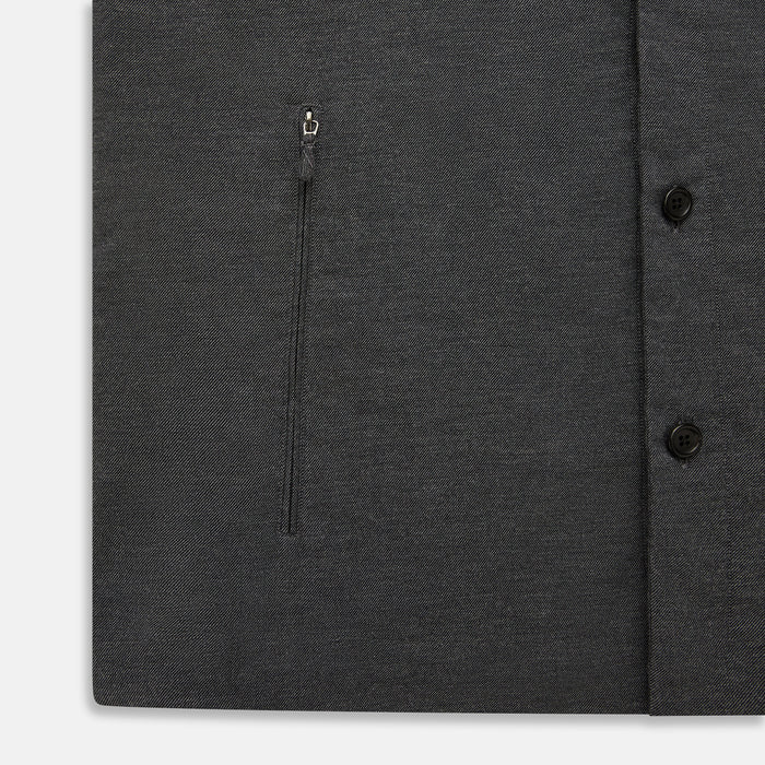 Charcoal Melange Hampstead overshirt Image 6
