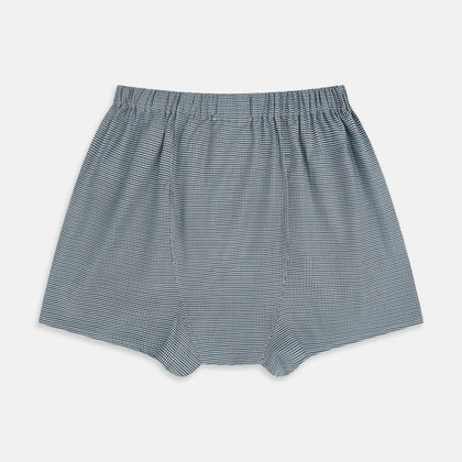 Green Houndstooth Godfrey Boxer Shorts Image 1