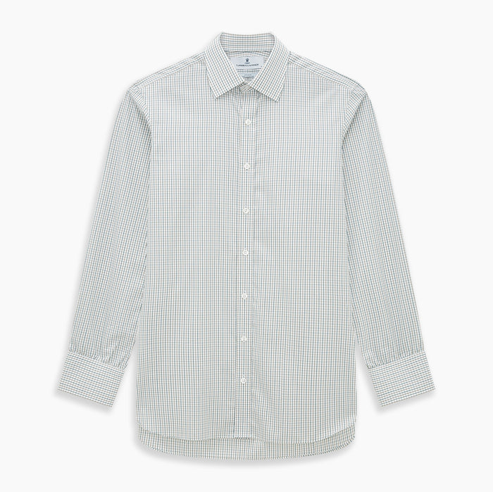 Green and Brown Multi Check Mayfair Shirt Image 6