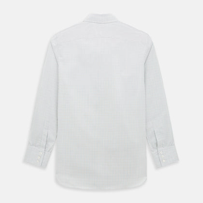 Forest Melange and Red Micro Check Windsor Shirt Image 2