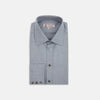 View 1 of product Grey Cashmere Blend Classic Shirt with T & A Collar