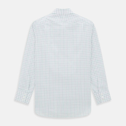 Pink Grid Check Mayfair Shirt Image 4