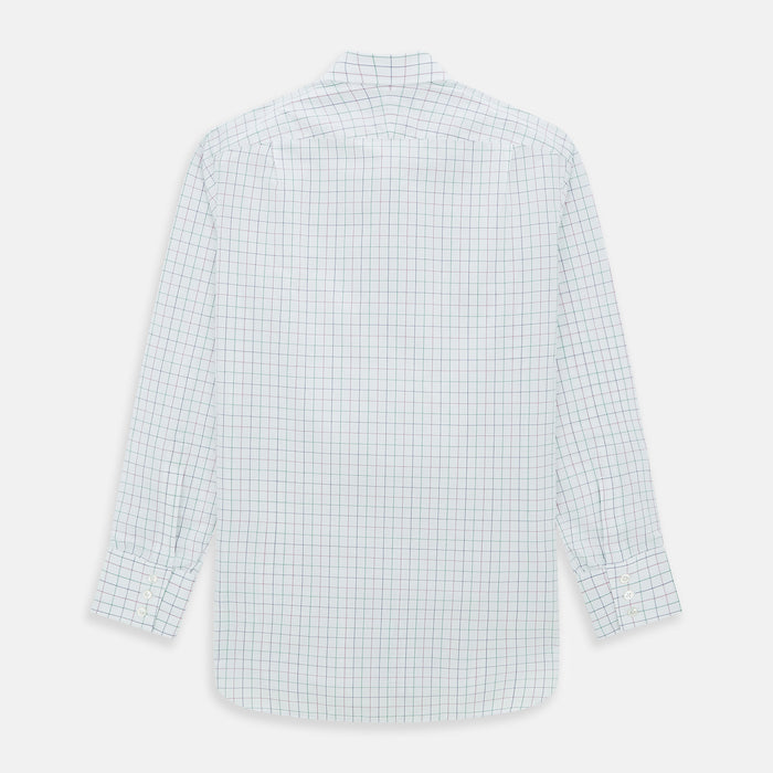 Pink Grid Check Mayfair Shirt Image 4