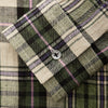 View 4 of product Turnbull & Asser Green & Purple Check Weekend Fit Linen Shirt with Dorset collar and 1-button cuffs, shown flat on a white background.