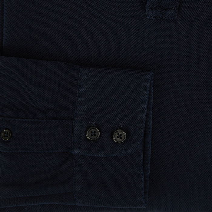 Navy Rugby Polo Shirt Image 3