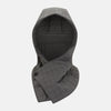 View 1 of product The Turnbull & Asser Shadow Grey Quilted Hood with Neck Warmer features a button closure, inspired by quilted jacket hoods, and is displayed on a plain white background.