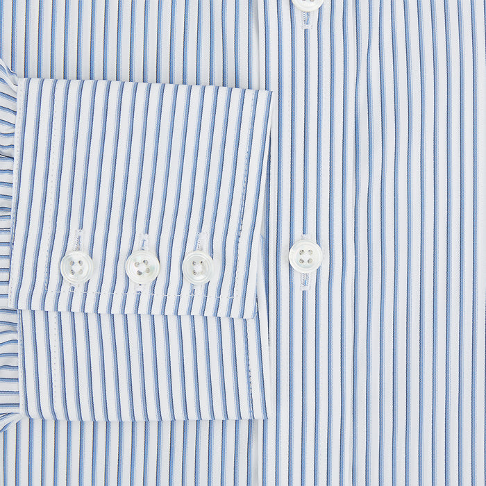 Blue Shadow Stripe Mayfair Shirt Image 3