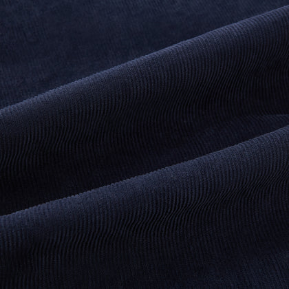 Light Navy Corduroy Miles Trousers Image 6