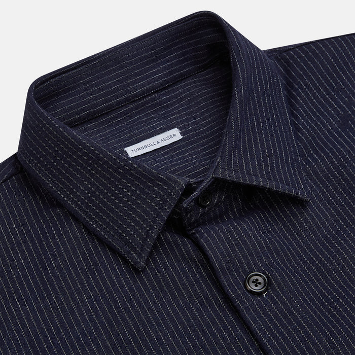 Navy Stripe Hampstead Overshirt Image 1