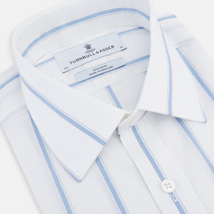 Colony Blue Track Stripe Mayfair Shirt Image 1