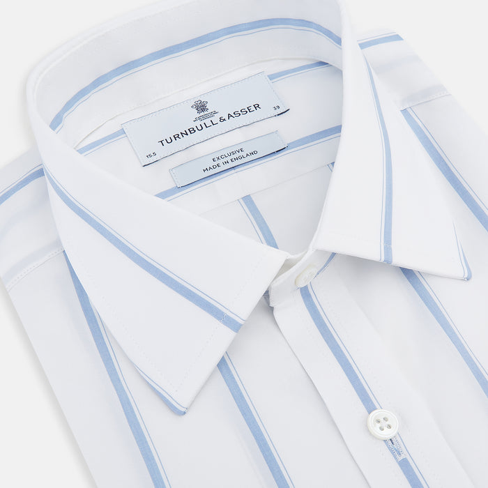 Colony Blue Track Stripe Mayfair Shirt Image 1