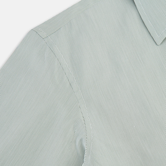 Dark Green Hairline Stripe Westminster Shirt Image 5