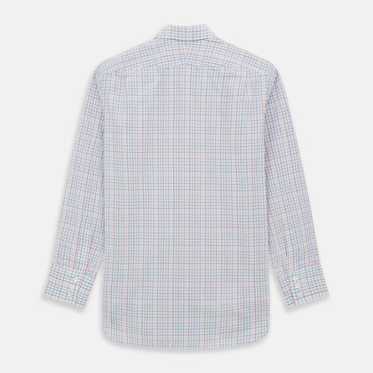 Pink Multi Double Grid Check Mayfair Shirt Image 4