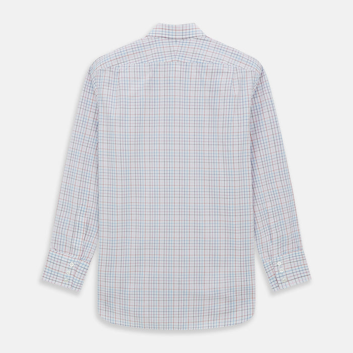 Pink Multi Double Grid Check Mayfair Shirt Image 4