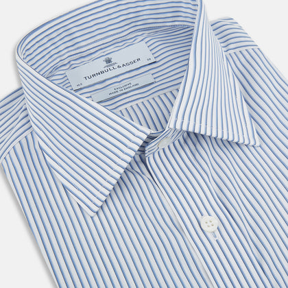 Blue Shadow Stripe Mayfair Shirt Image 1