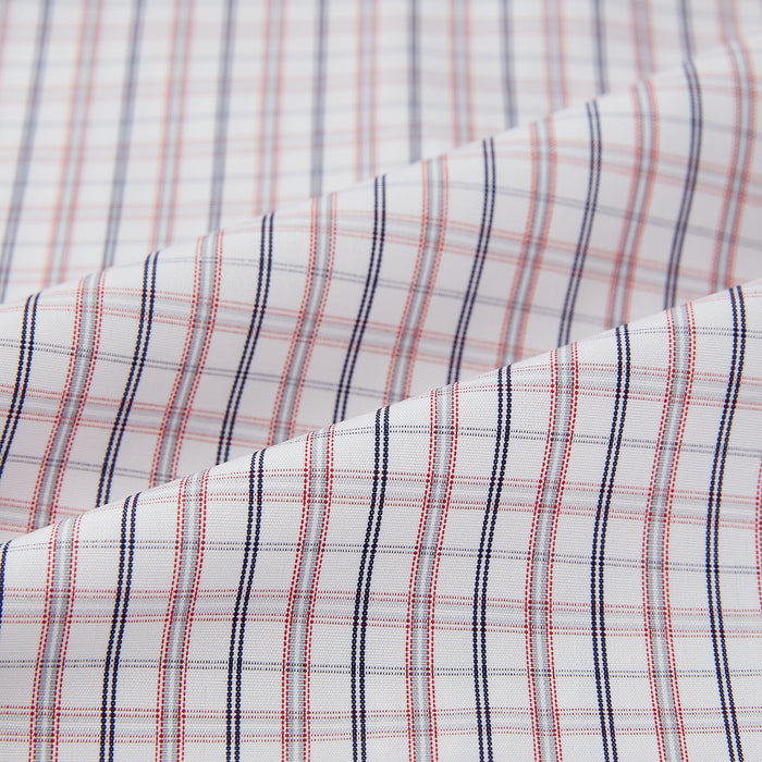 Red and Blue Multi Check Mayfair Shirt Image 5