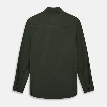 Olive Corduroy Hampstead Overshirt Image 2