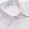 View 2 of product The White Cotton Tailored Bianca Shirt by Turnbull & Asser features a pointed collar and button cuffs, crafted from soft organic cotton and displayed flat on a white background for timeless elegance.
