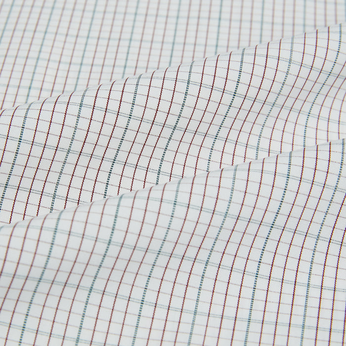 BURGUNDY AND GREEN DOUBLE GRID CHECK WESTMINSTER SHIRT Image 7