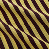 View 3 of product The Turnbull & Asser Yellow and Burgundy Candy Stripe Silk Weekend Fit Harold Shirt features long sleeves, a classic collar, white buttons, and a tailored design.