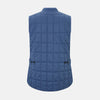 View 3 of product The Azzurro Quilted Gilet by Turnbull & Asser is a sleeveless, lightweight men’s outerwear piece featuring a front zipper, angled zippered pockets, and a chest pocket, shown against a plain white background.
