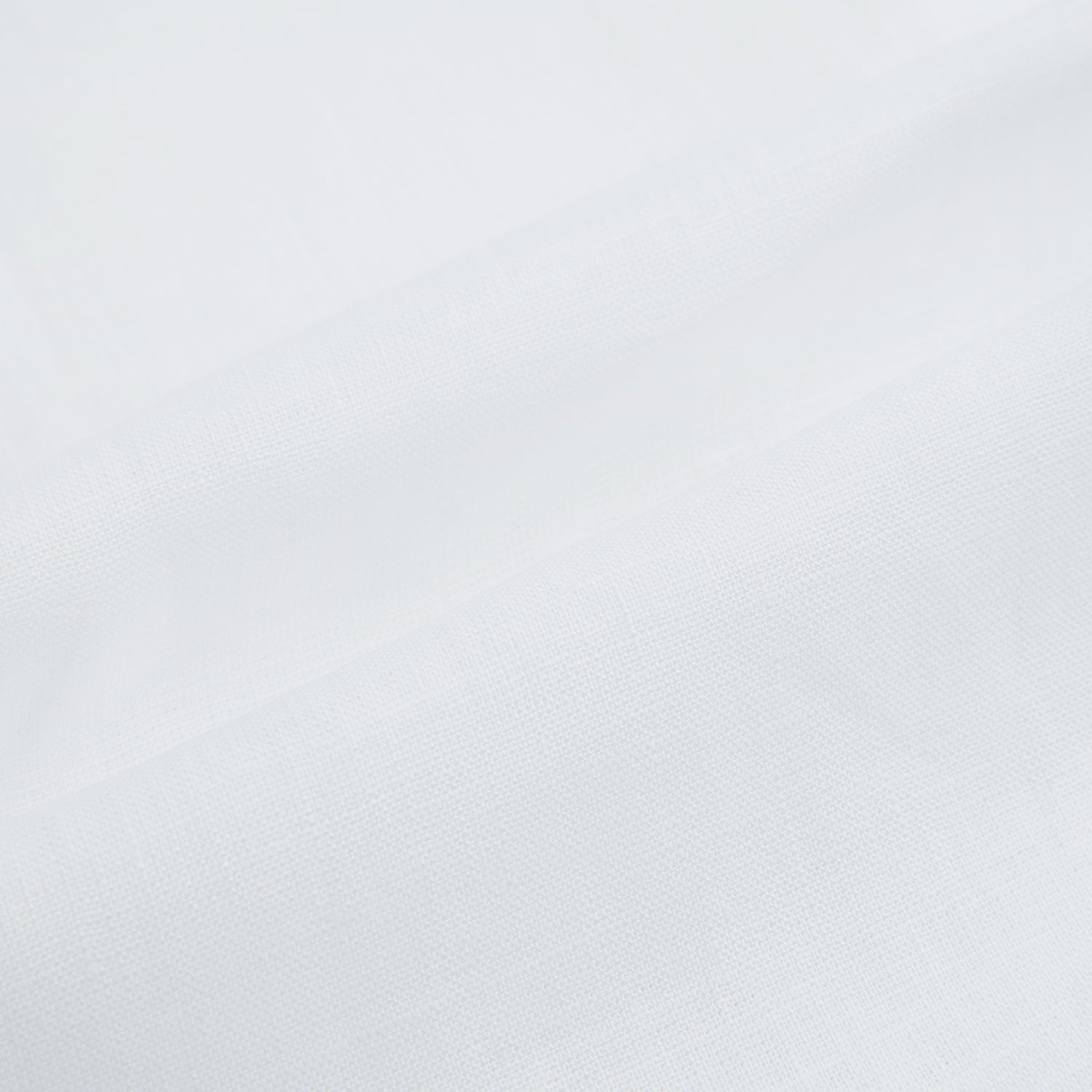 View 8 of product The White Linen Westminster Shirt by Turnbull & Asser features a classic Turnbull collar and button-down front, highlighting British craftsmanship against a plain white background.