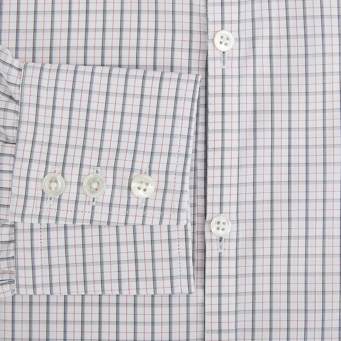 Blue and Red Graph Check Westminster Shirt Image 3