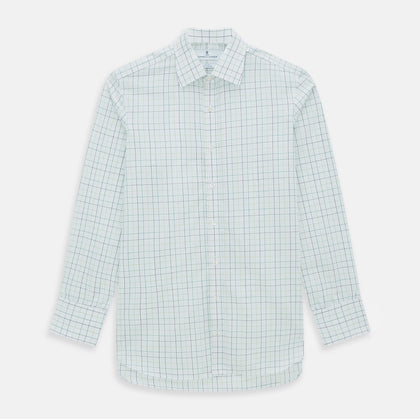 Dark Green Grid Check Mayfair Shirt