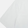 View 4 of product The Turnbull & Asser White Short-sleeve Fitted T-Shirt is a classic, logo-free crew neck laid flat on a white background—perfect for smart casual looks.