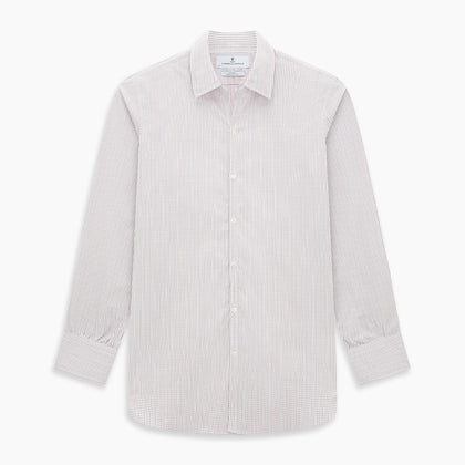 Red and navy Check Windsor Shirt Image 8