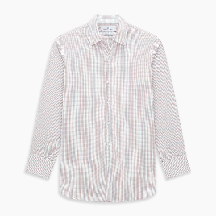 Red and navy Check Windsor Shirt Image 8