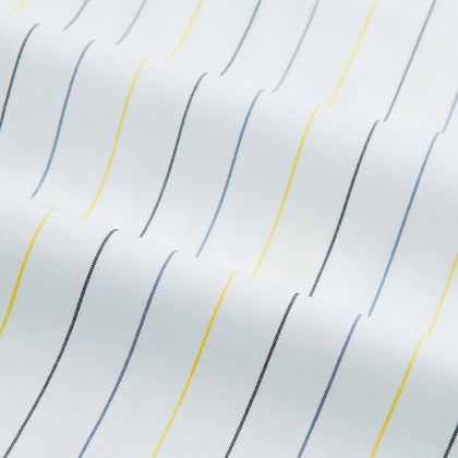 Navy and Yellow Wide Pinstripe Mayfair Shirt Image 5