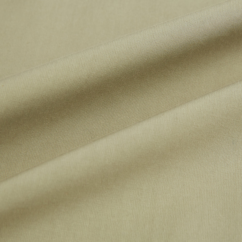 The TAUPE WINDSOR SHIRT by Turnbull & Asser features a Windsor collar and buttoned cuffs. This long-sleeve shirt showcases refined British design and is displayed flat on a white background.