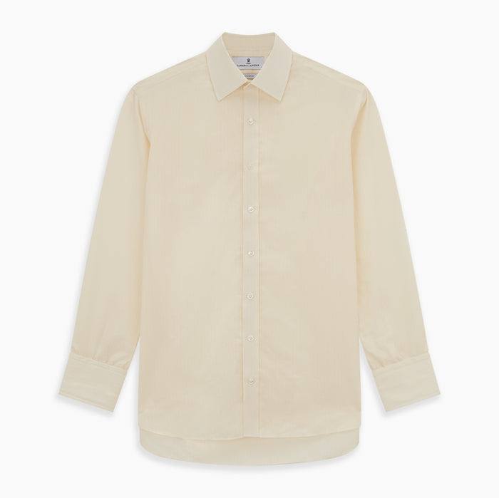 Cream Fine Pencil Stripe Mayfair Shirt Image 5