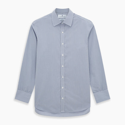Pale Blue Micro Graph Check Mayfair Shirt Image 6
