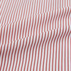 View 8 of product The Red Shadow Stripe Westminster Shirt by Turnbull & Asser features long sleeves, a Turnbull collar, thin red and white vertical stripes, white buttons, and showcases British craftsmanship against a plain white background.