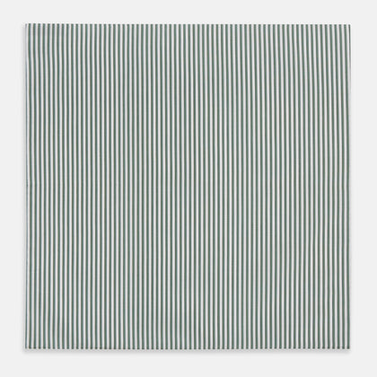 Melon Green Halo Stripe Hand-Rolled Handkerchief Image 2