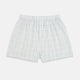 The Forest Green Grid Check Godfrey Boxer Shorts by Turnbull & Asser feature Italian cotton, an elastic waistband, and a green grid check pattern—laid flat on a white background for an elegant touch of everyday luxury.