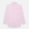View 3 of product The Turnbull & Asser Pink Mayfair Shirt features long sleeves, a classic collar, and white buttons—a refined choice for any men's wardrobe. Laid flat against a white background, it highlights timeless style and craftsmanship.