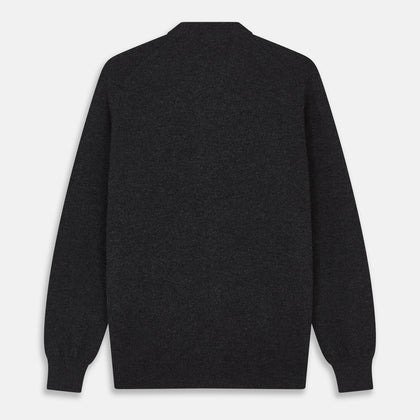 Charcoal Lachlan Cashmere Cardigan Image 2