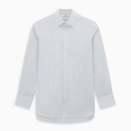 Navy and Blue Pinstripe Mayfair Shirt Image 6
