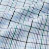 View 6 of product Turnbull & Asser’s Blue and Green Multi Check Pyjama Shirt features long sleeves and a button-up design with a blue and green plaid pattern—ideal for elegant loungewear or stylish nightwear.