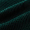 View 3 of product The Turnbull & Asser Forest Green Rib-Knit Cashmere Scarf is shown neatly looped and ribbed, set against a plain white background.