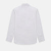 View 3 of product The Turnbull & Asser White Westminster Shirt is a long-sleeve, button-up dress shirt with a classic cut and Westminster collar, shown on a white background.