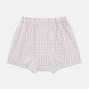 View 2 of product The Pink Graph Check Godfrey Boxer Shorts by Turnbull & Asser feature a comfortable waistband and thin pink grid lines on cotton. These luxury boxers are shown laid flat against a white background.